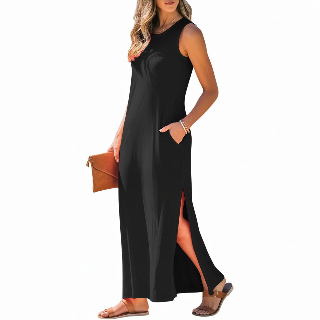 Monroe™ | Simple Slit Dress