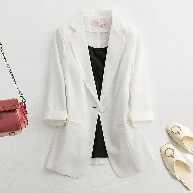 Maelle | Elegant Linen Blazer