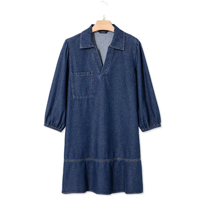 Avery™ | Tummy Flattering Denim Dress