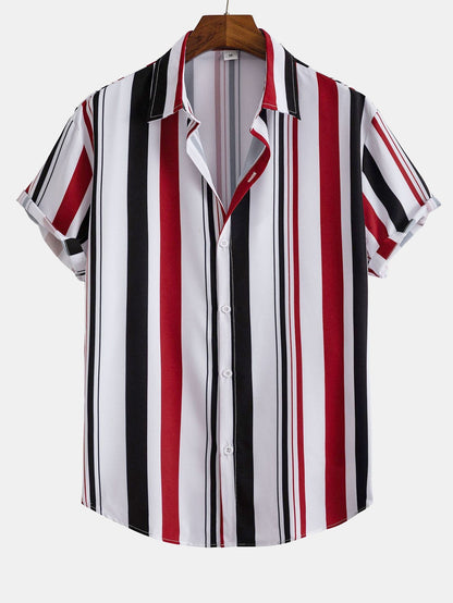 Spencer | Colored Striped Print Shirt