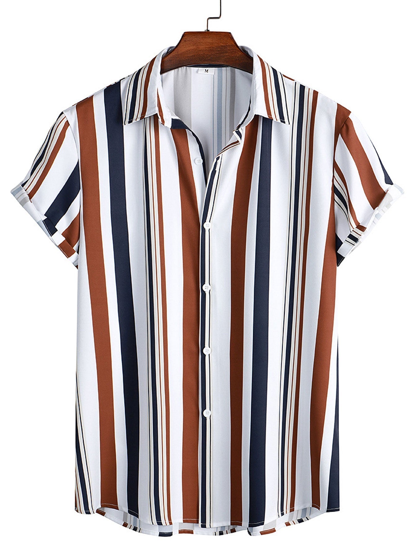 Spencer | Colored Striped Print Shirt