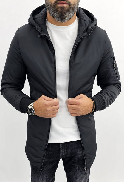 Daniel | Slim Fit Parka Jacket with Hood