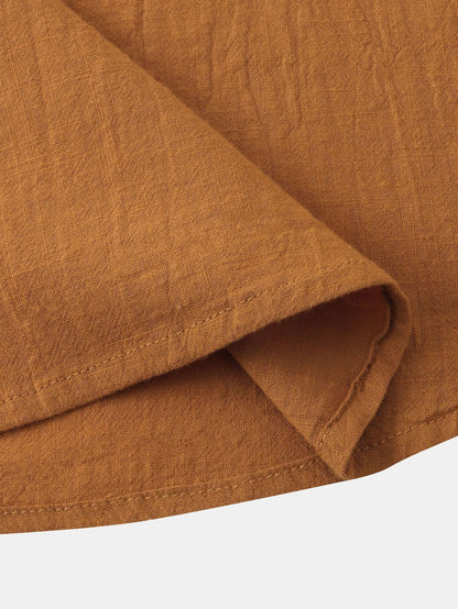 Aurelius | Solid Color Basic Henley Shirts