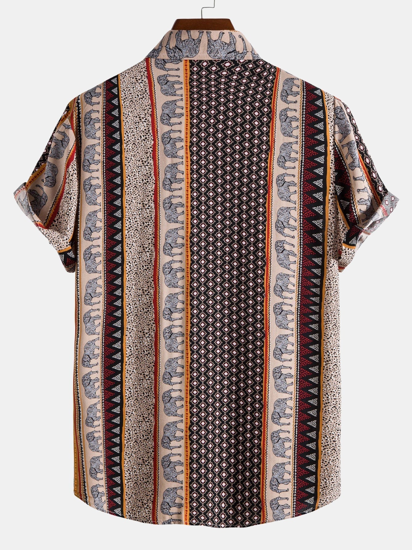 Marlow | Elephant Geometric Print Shirt