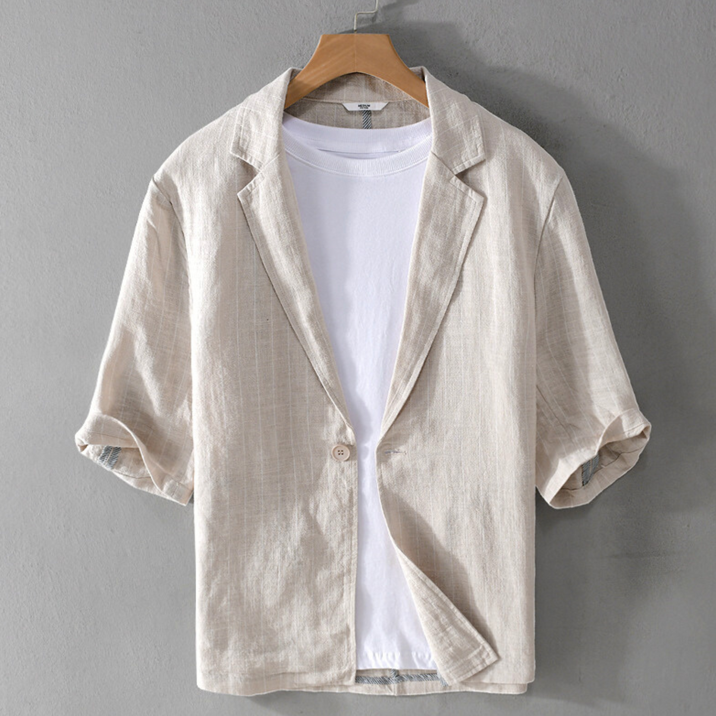 Raymond | Loose Pinstriped Linen Shirt
