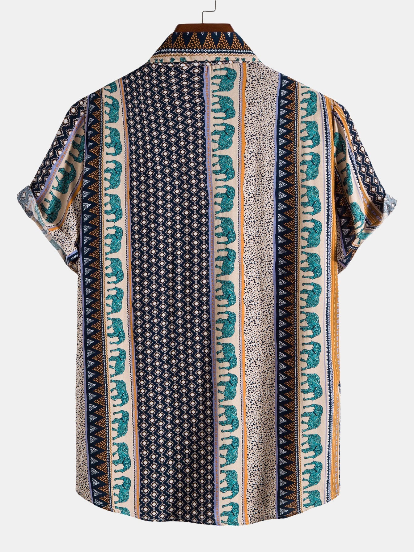 Marlow | Elephant Geometric Print Shirt