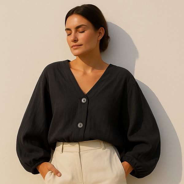 Luna | Linen Blouse