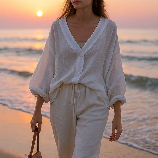 Luna | Linen Blouse