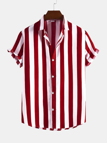 Izaiah | Wide Stripes Stand Shirts