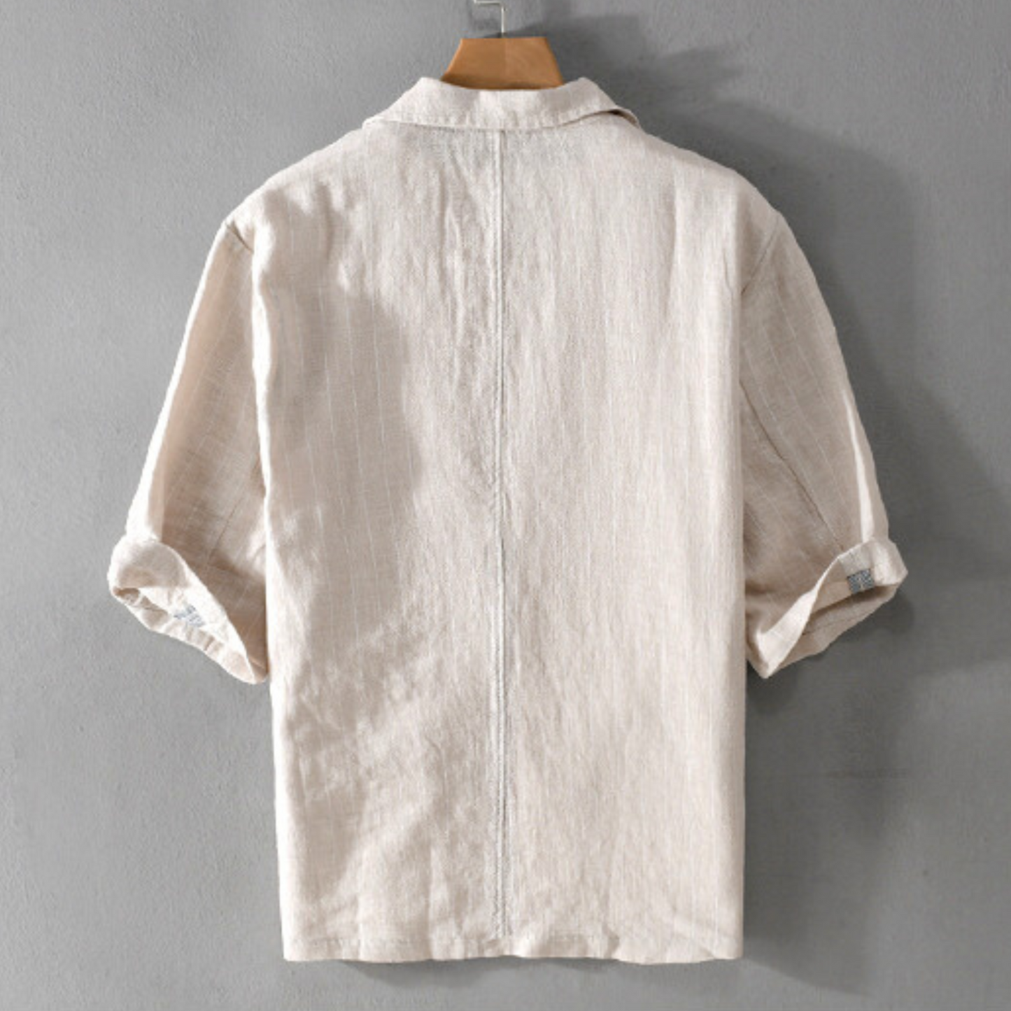 Raymond | Loose Pinstriped Linen Shirt