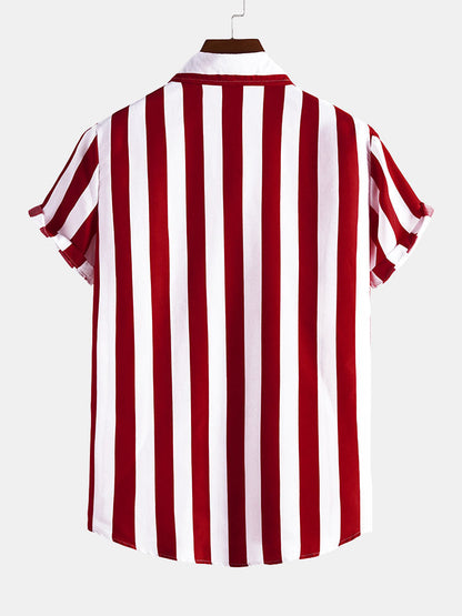 Izaiah | Wide Stripes Stand Shirts