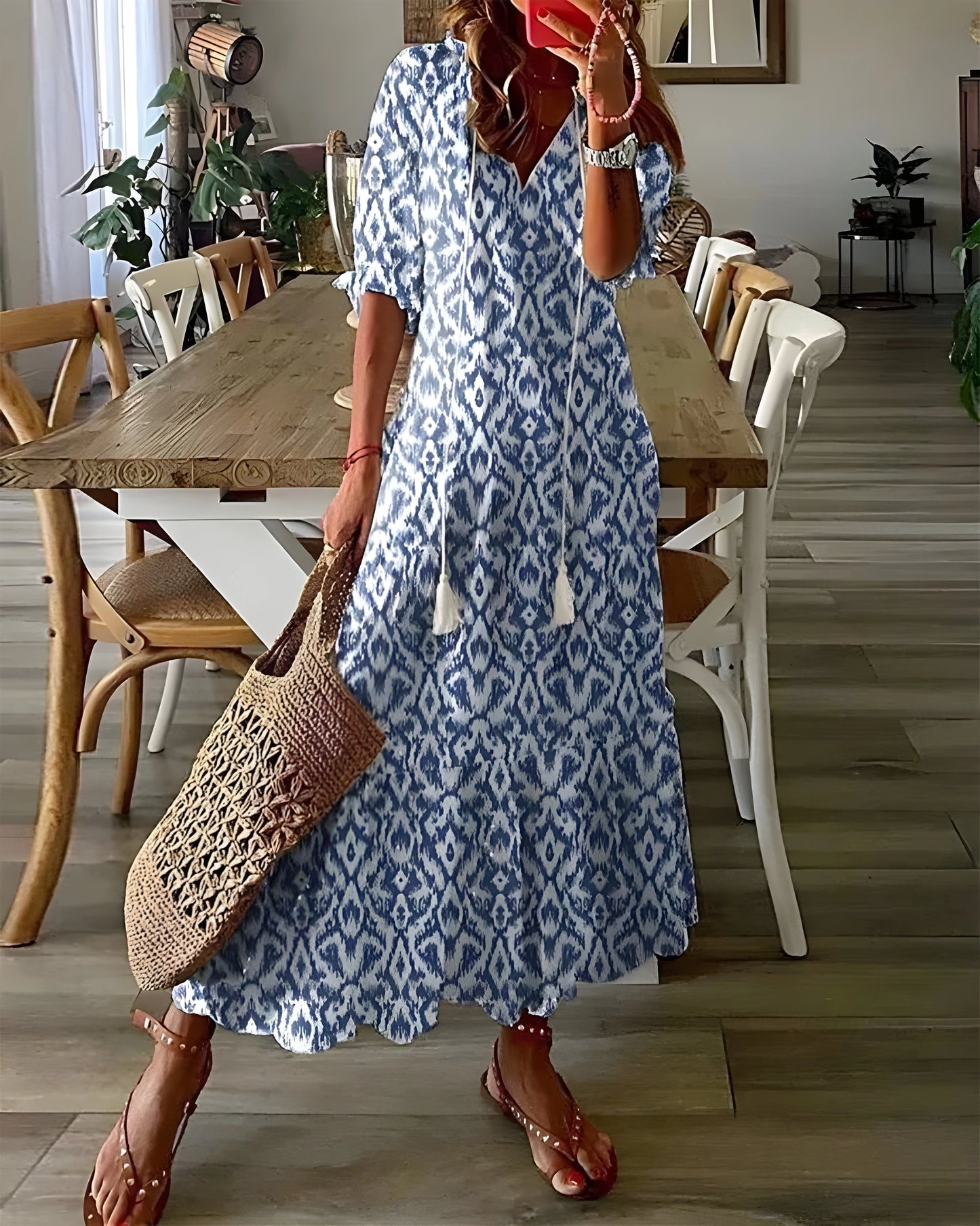 Isabella™ | Bohemian-Style Tummy Flattering Dress