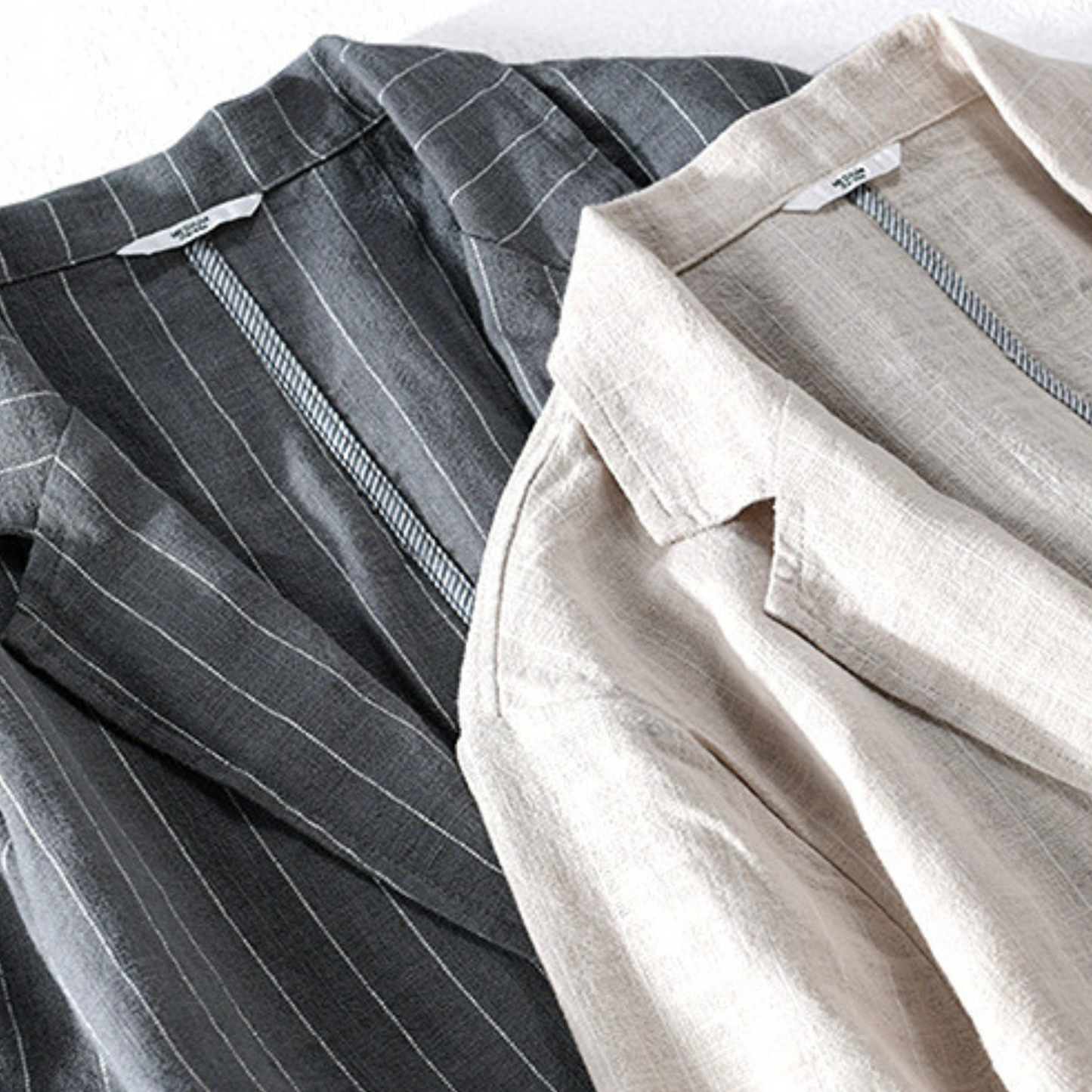 Raymond | Loose Pinstriped Linen Shirt