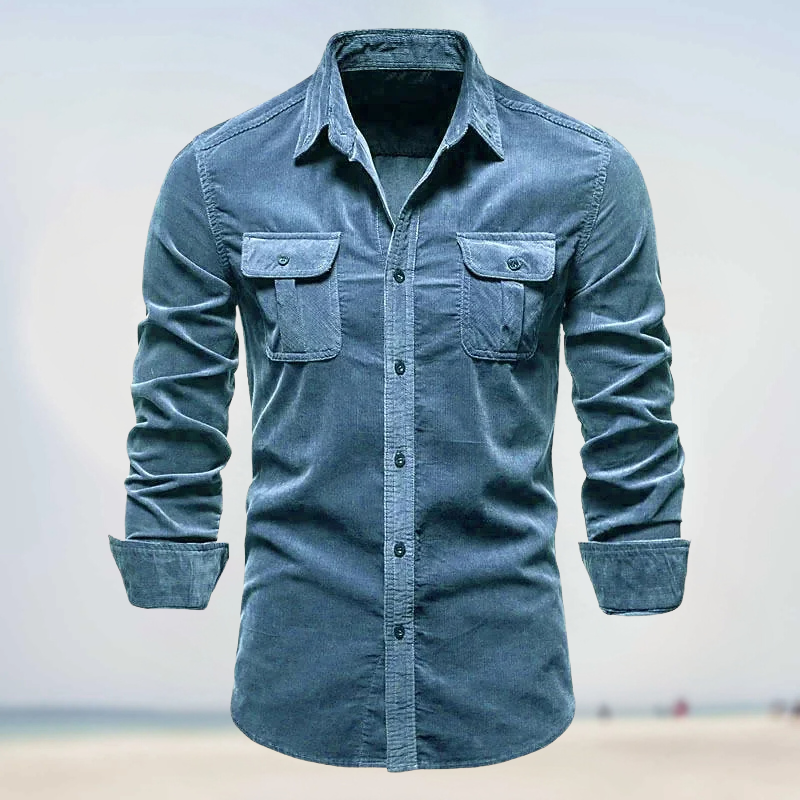 Jeffrey | Corduroy Button-Up Shirt