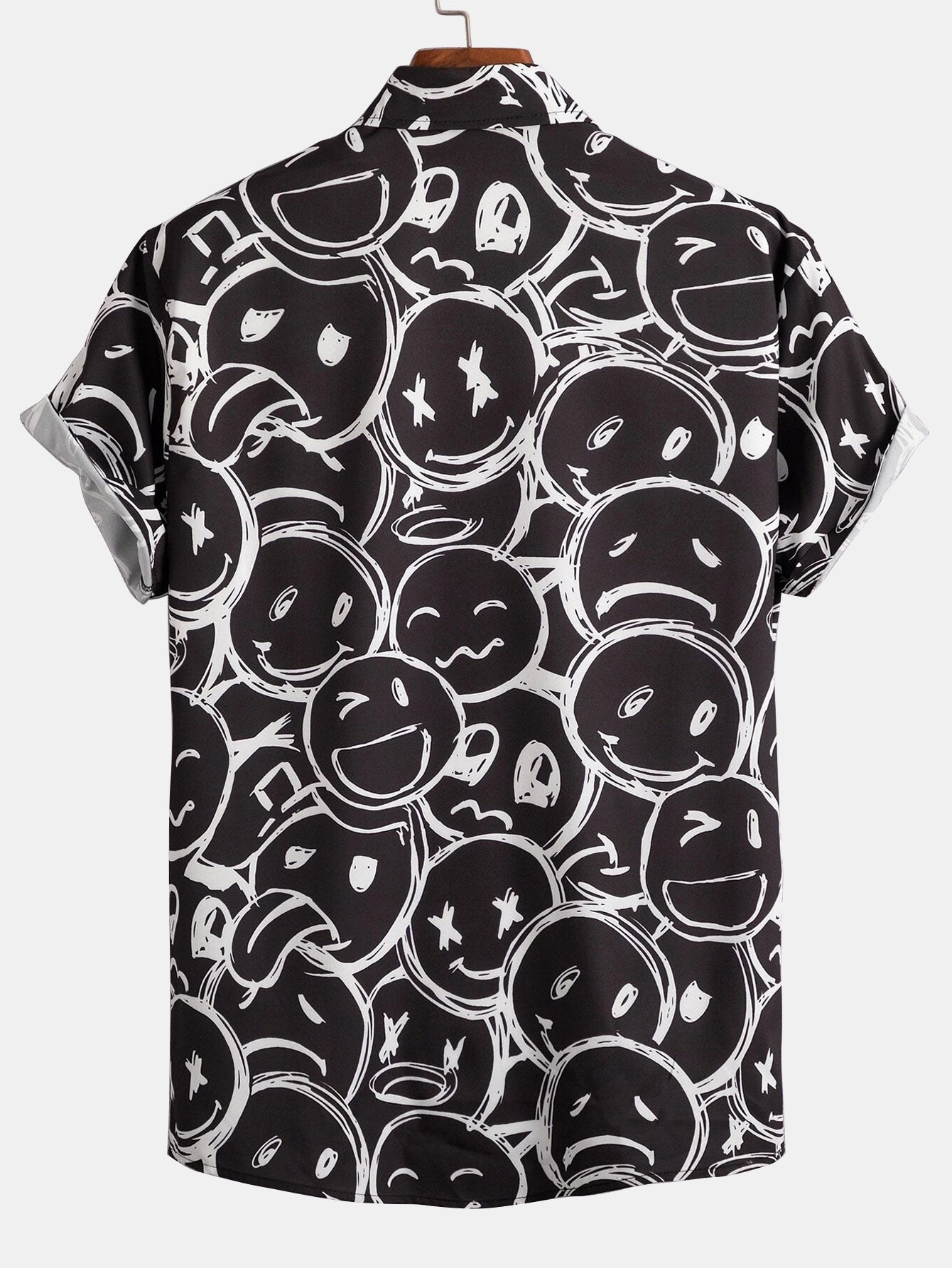 Iverson | Smiley Print Button Up Shirt