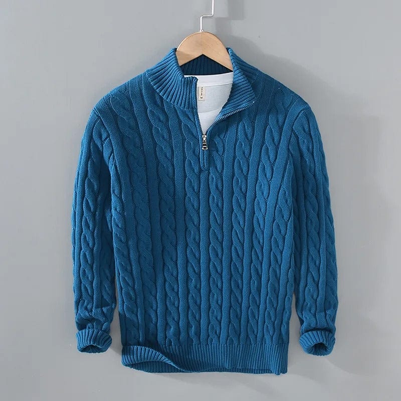 Everett | Half-Zip Cable-Knit Sweater