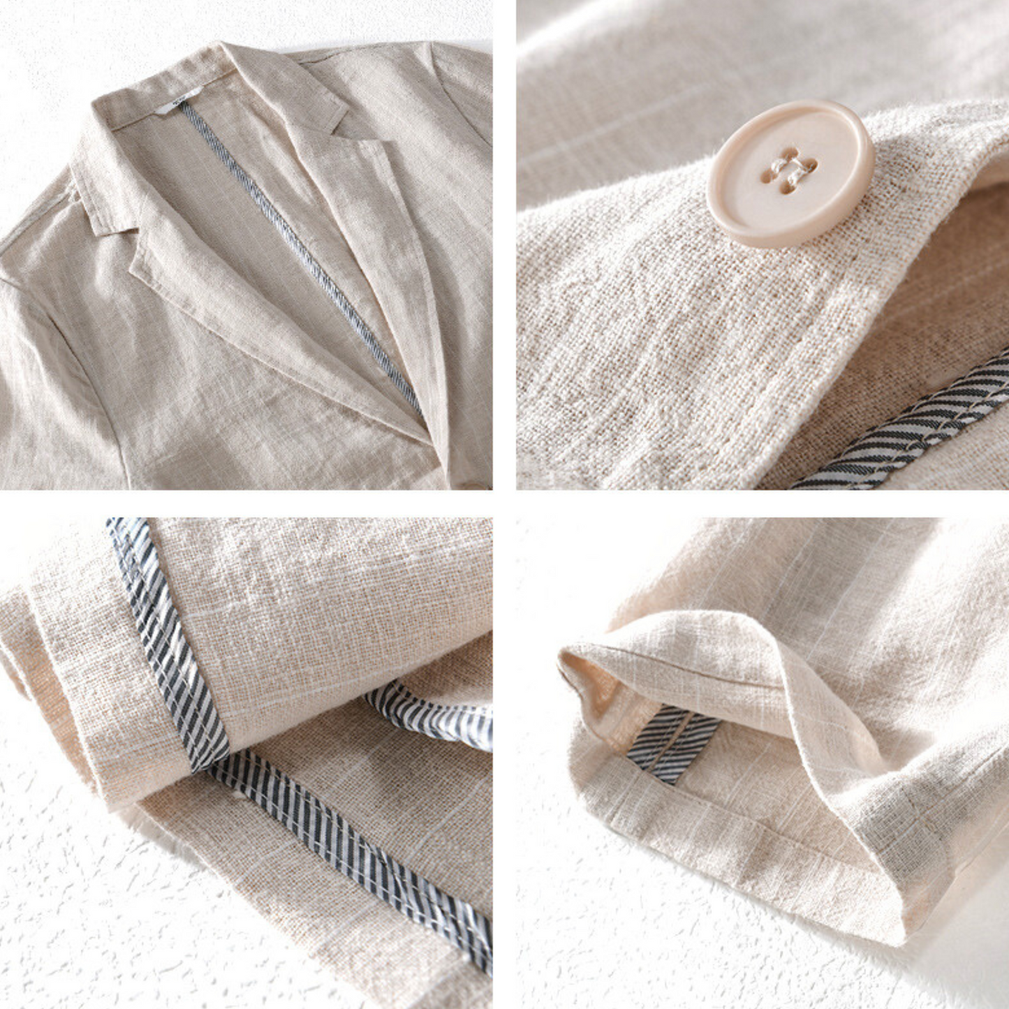 Raymond | Loose Pinstriped Linen Shirt