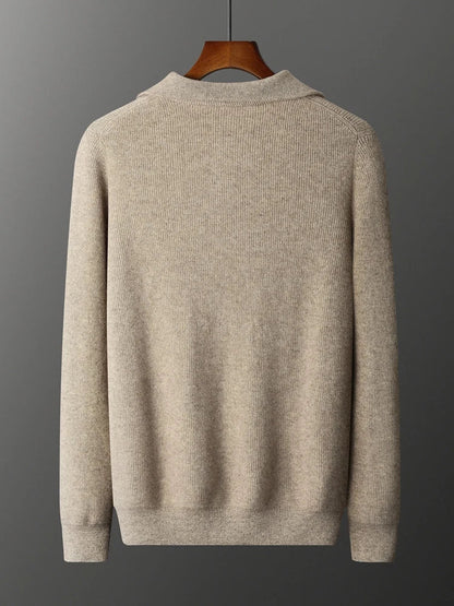 Cuthbert | 100% Cashmere Half-Zip Sweater