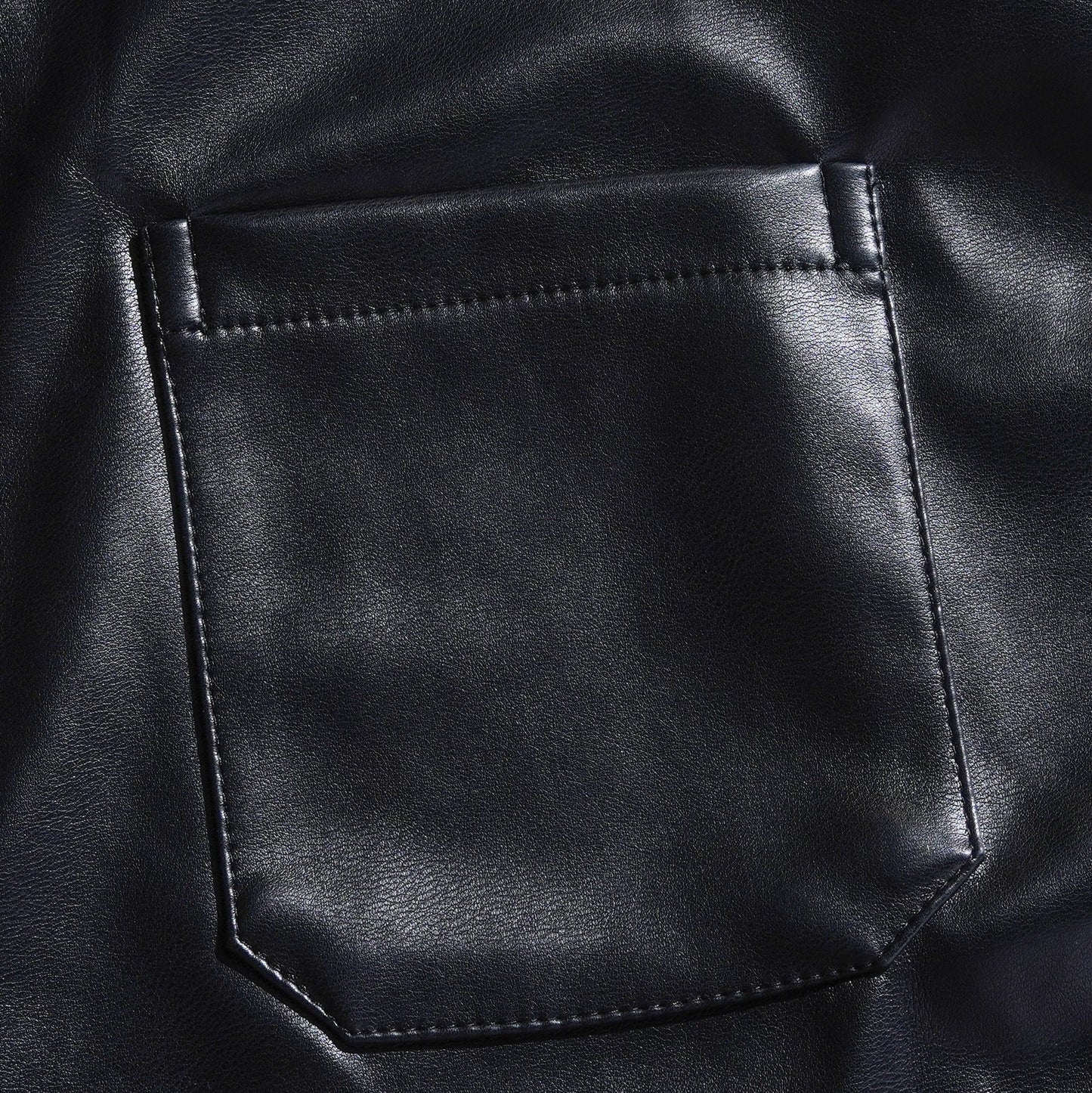 Men's Classic Casual Slim Fit Leather Long Sleeve Shirt 79897850K