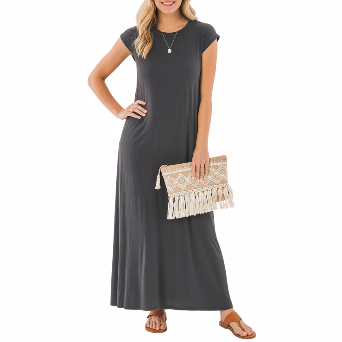 Monroe™ | Simple Slit Dress