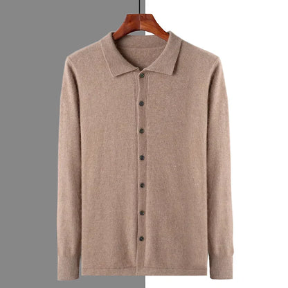 Ellett | 100% Cashmere Polo Button