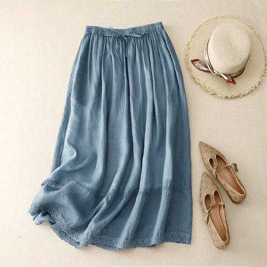 Amy | Flattering Linen Skirt