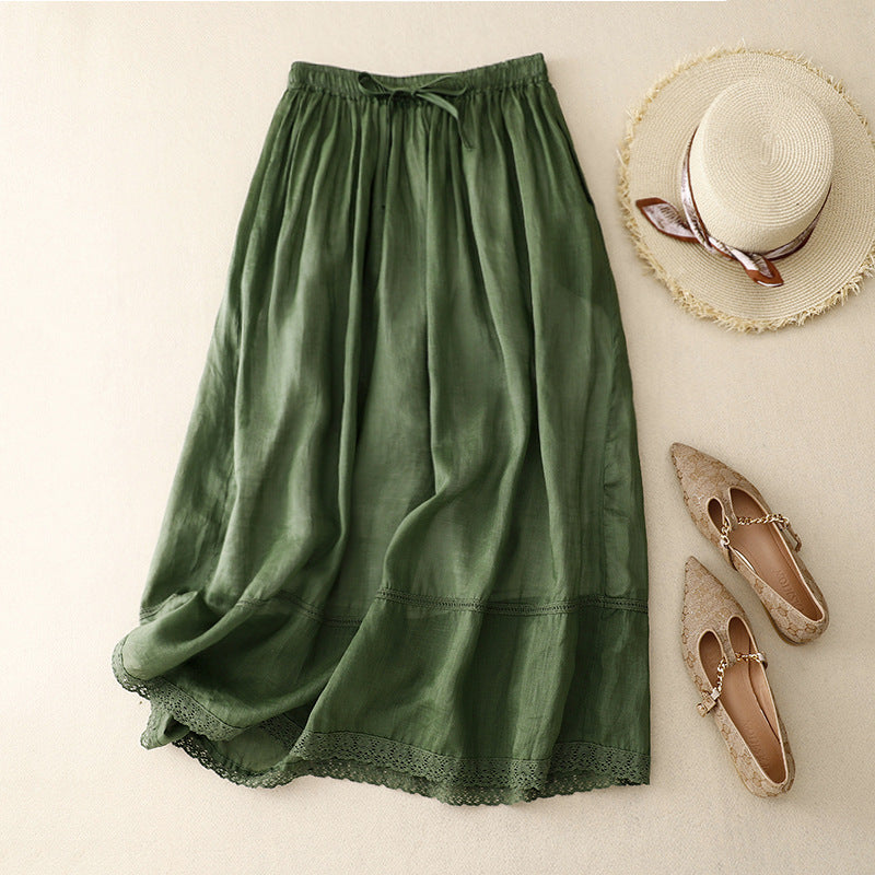 Amy | Flattering Linen Skirt