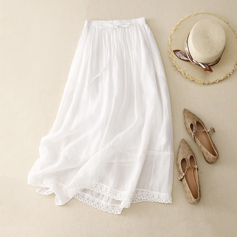 Amy | Flattering Linen Skirt