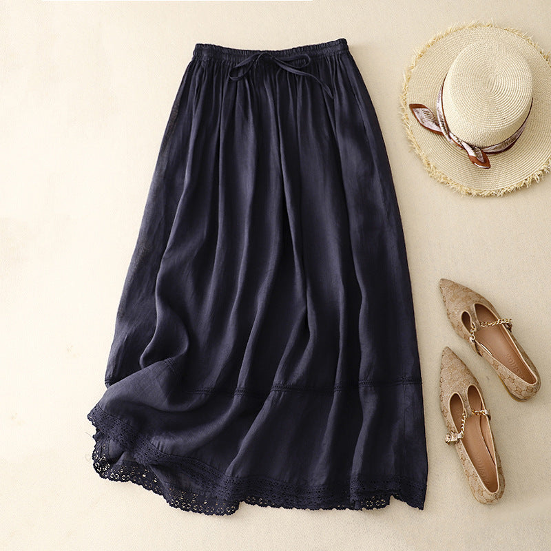 Amy | Flattering Linen Skirt