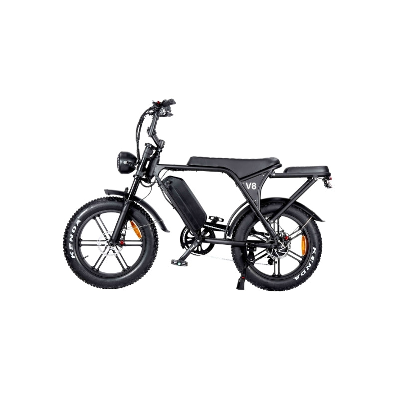 OUXI V8 3.0 C80 Fatbike – Achterzitje + Telefoonhouder + Voetsteuntjes + Alarmsysteem