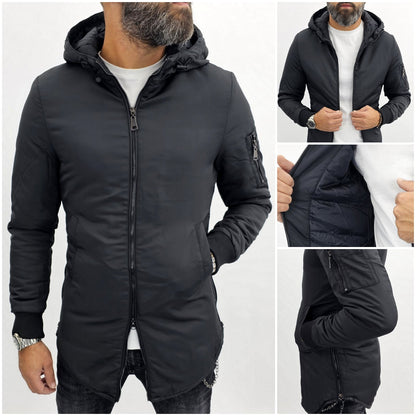 Daniel | Slim Fit Parka Jacket with Hood