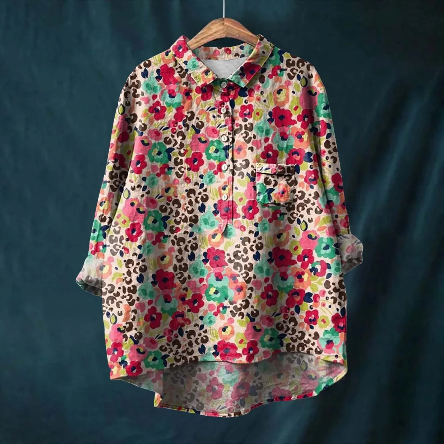Aria | Elegant Floral Shirt