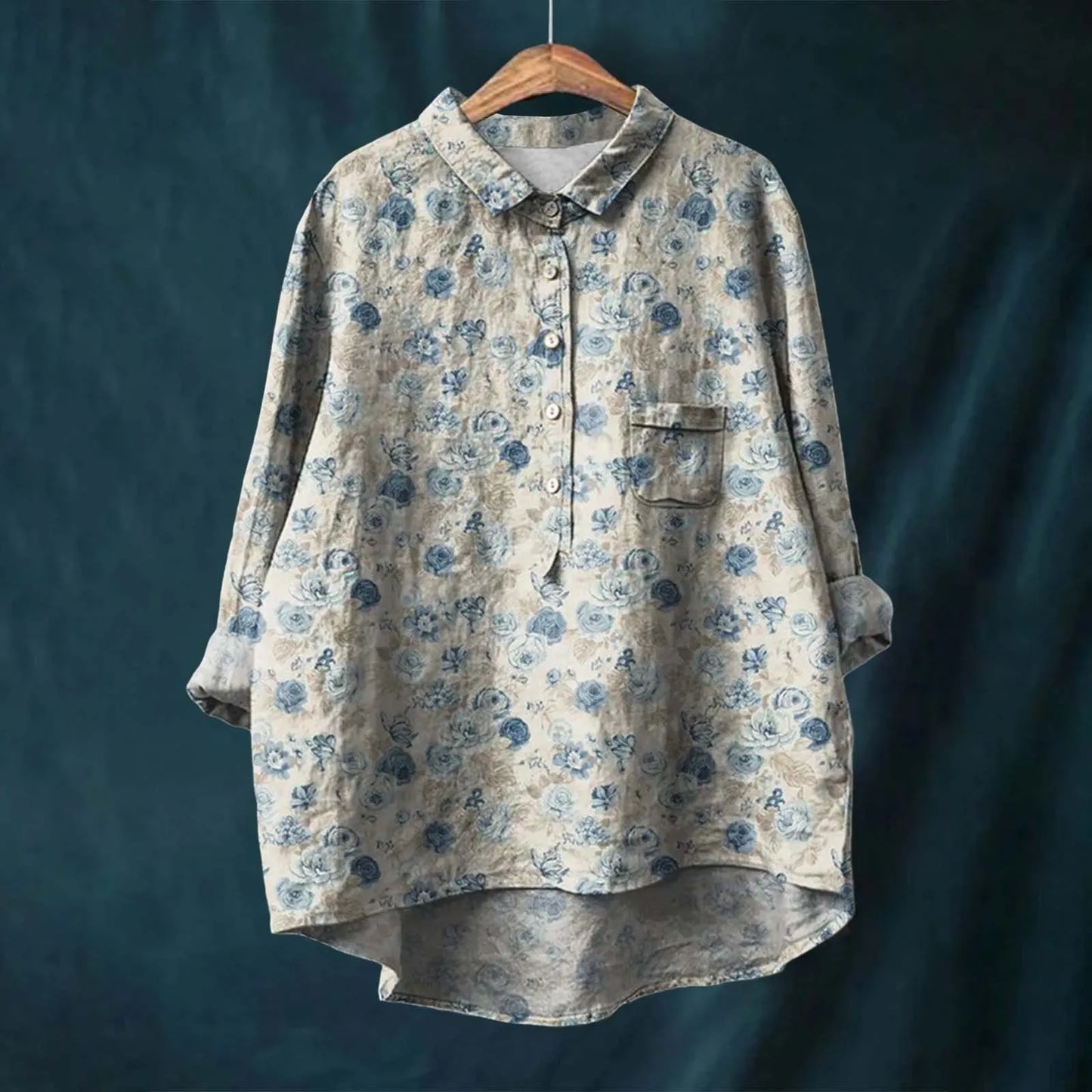 Aria | Elegant Floral Shirt