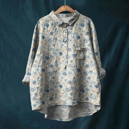 Aria | Elegant Floral Shirt