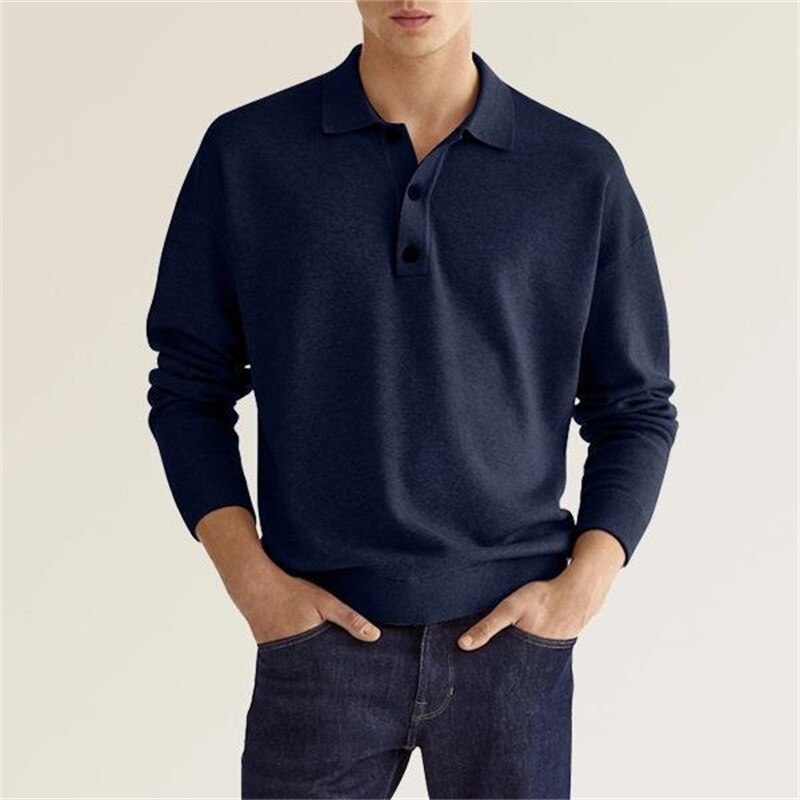 William | Long-sleeved Cashmere Polo Shirt