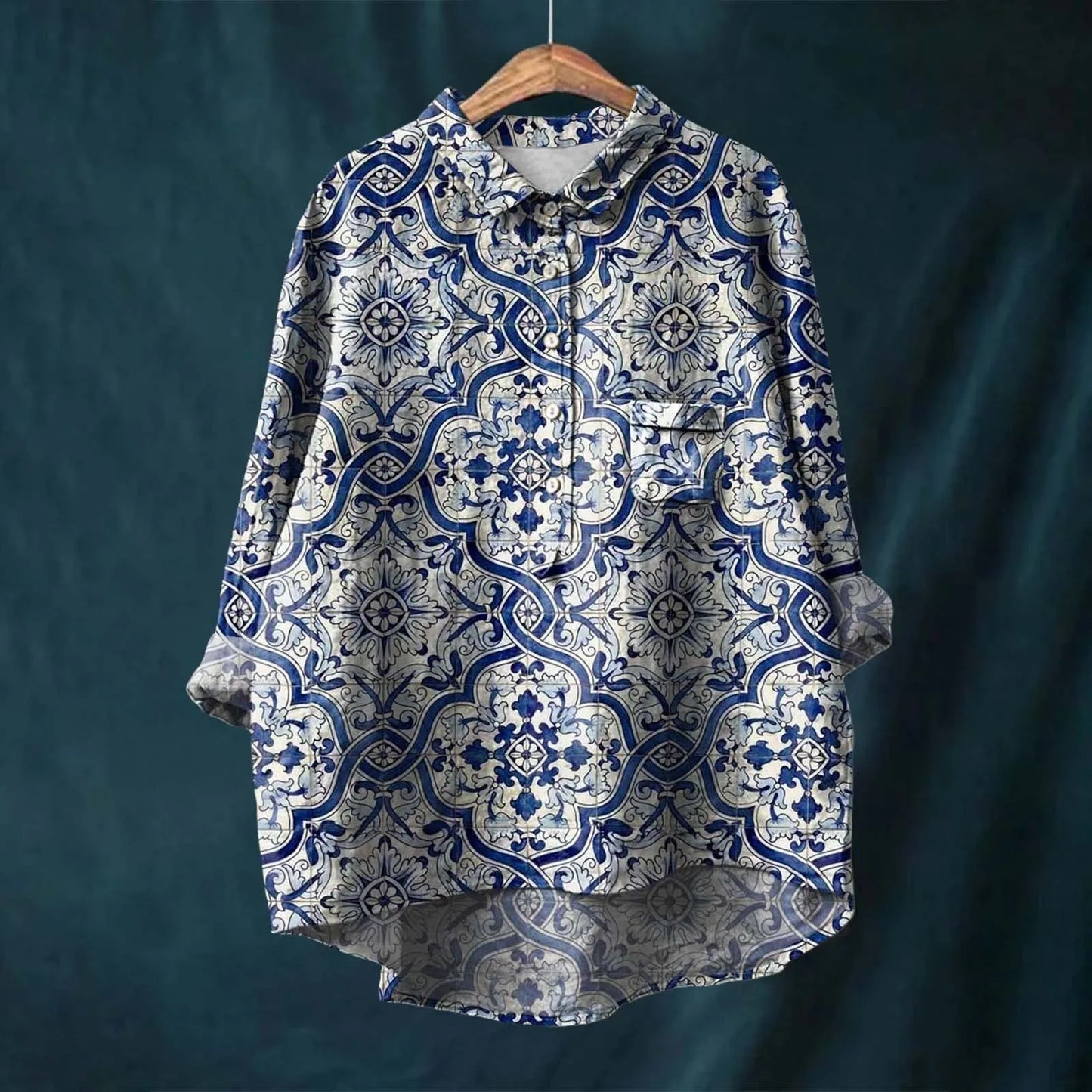 Aria | Elegant Floral Shirt