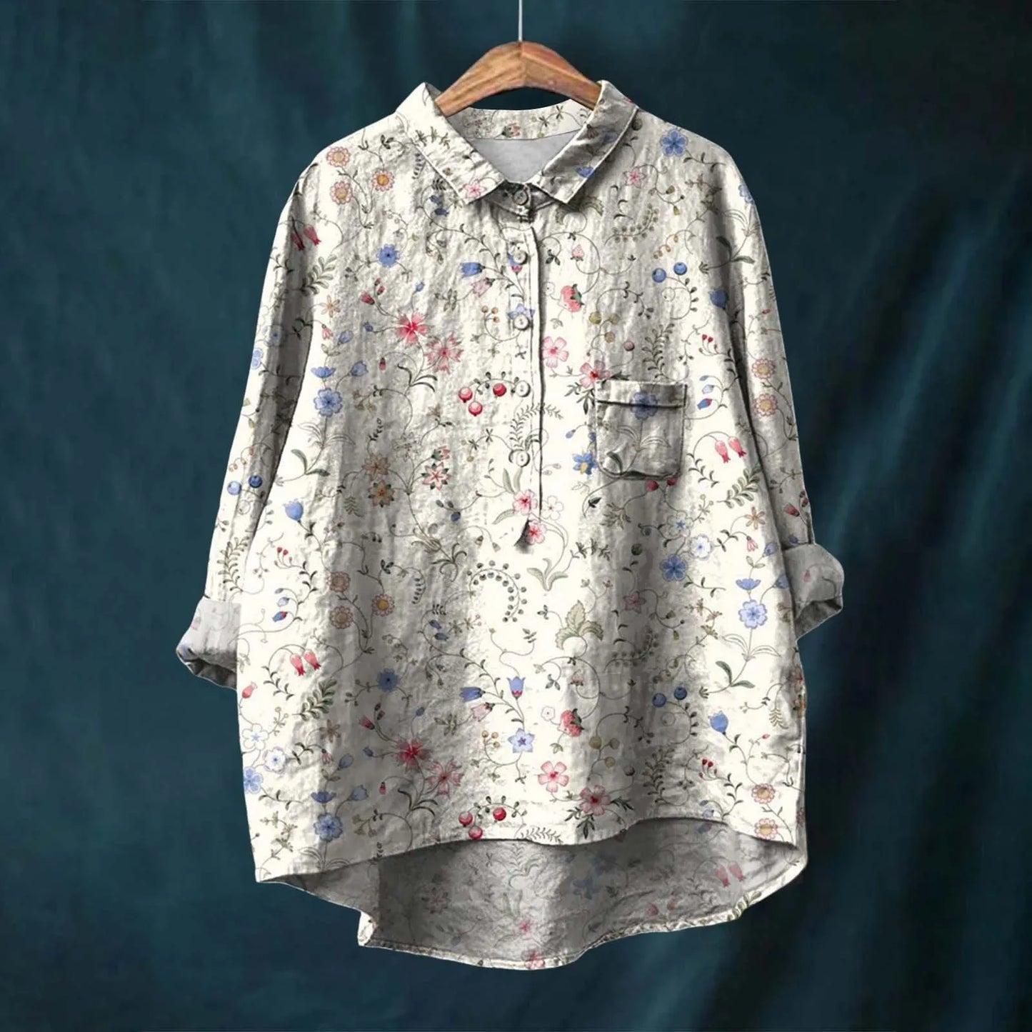 Aria | Elegant Floral Shirt