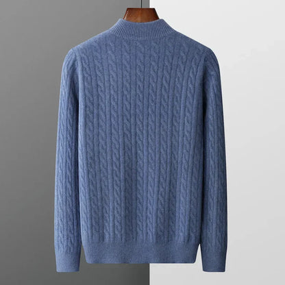 Edison | 100% Cashmere Quarter-Zip Sweater