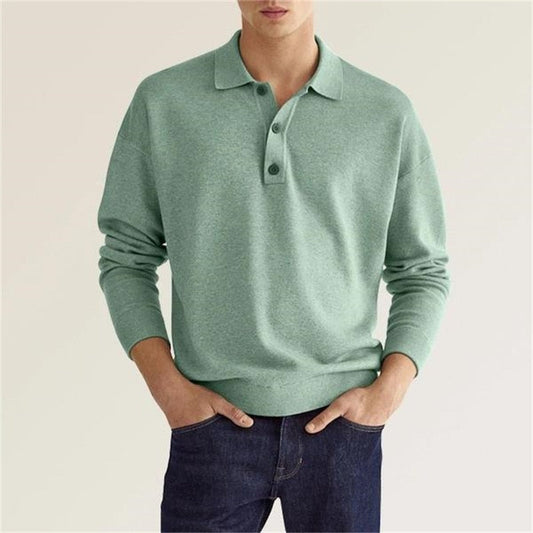 William | Long-sleeved Cashmere Polo Shirt