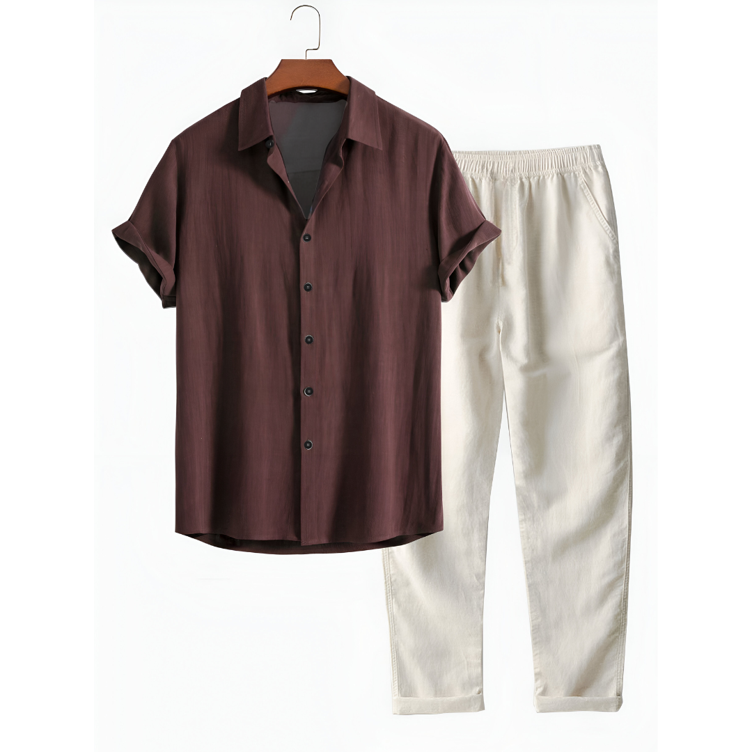 Gallardo | Short Sleeve Shirt and Pant Set