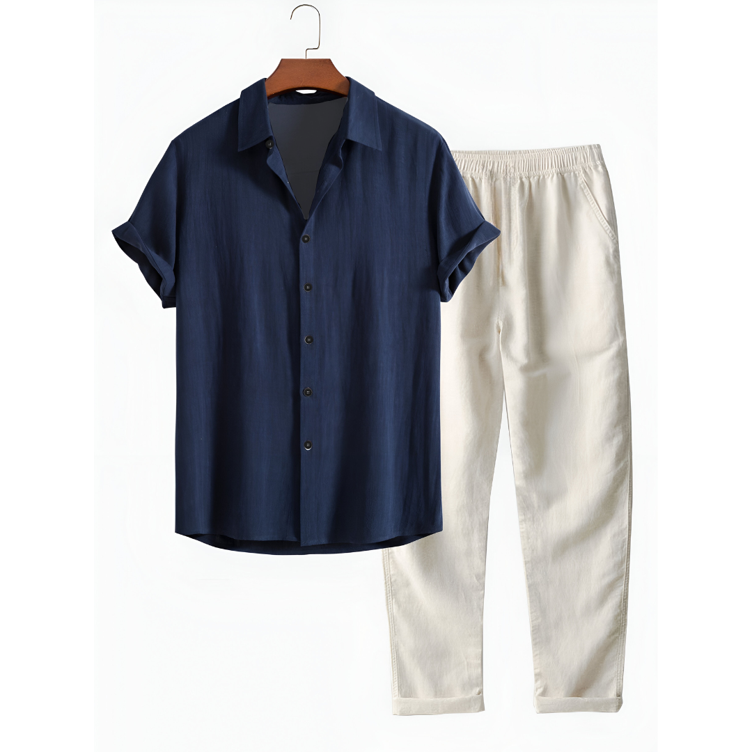 Gallardo | Short Sleeve Shirt and Pant Set