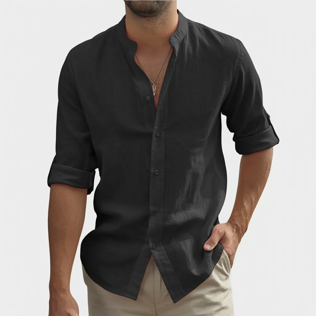 Alberto Tailors Harbor Linen Shirt
