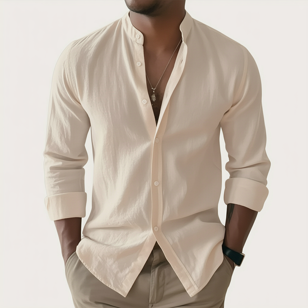 Alberto Tailors Harbor Linen Shirt