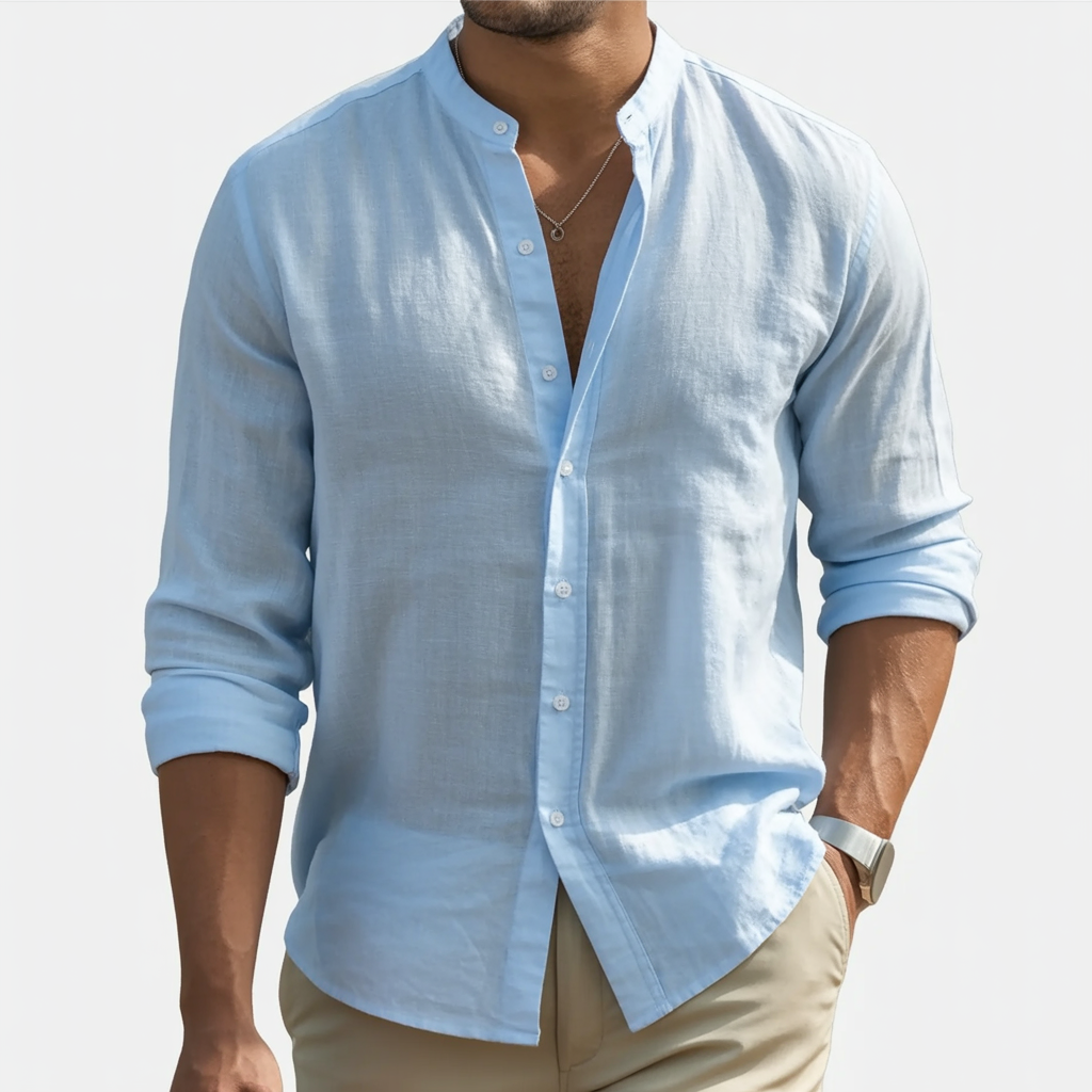 Alberto Tailors Harbor Linen Shirt