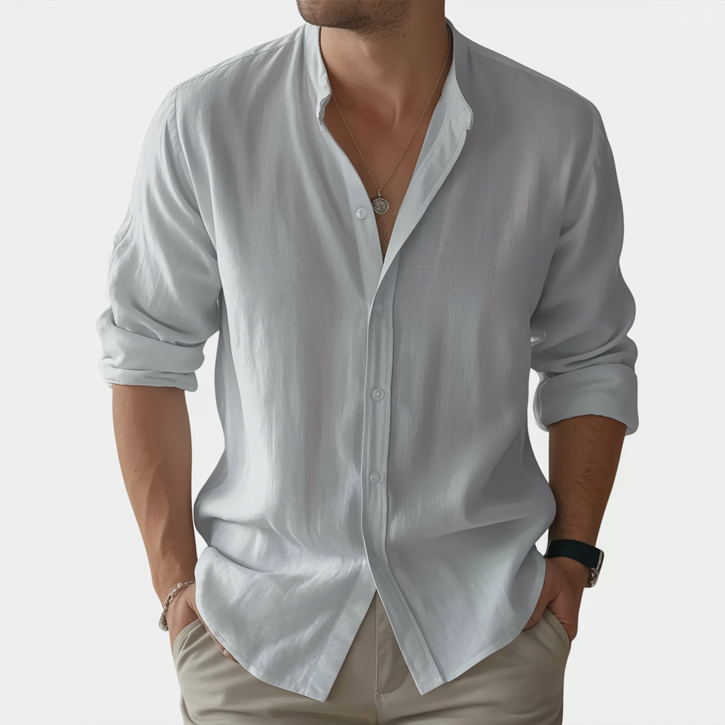 Alberto Tailors Harbor Linen Shirt