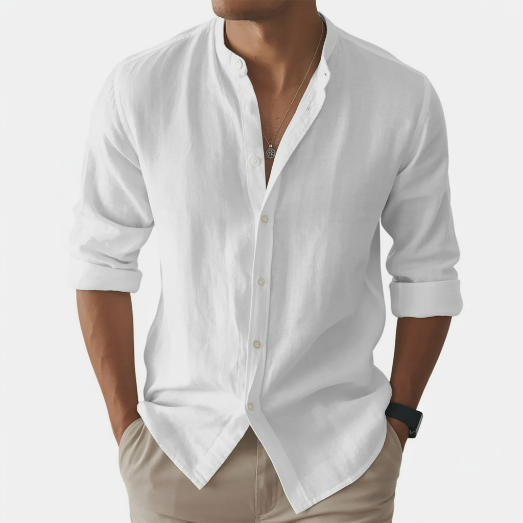Alberto Tailors Harbor Linen Shirt