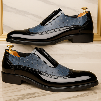 Luciano™ | Genuine Ostrich Leather Slip-On