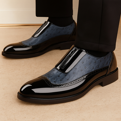 Luciano™ | Genuine Ostrich Leather Slip-On