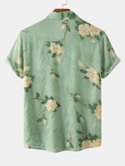Parkham | Floral Print Button Up Shirt