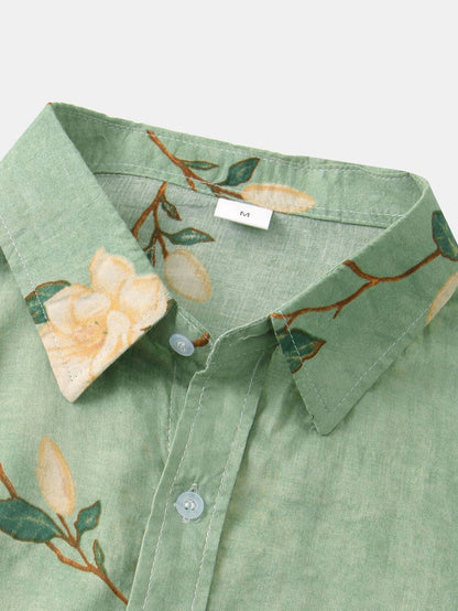 Parkham | Floral Print Button Up Shirt